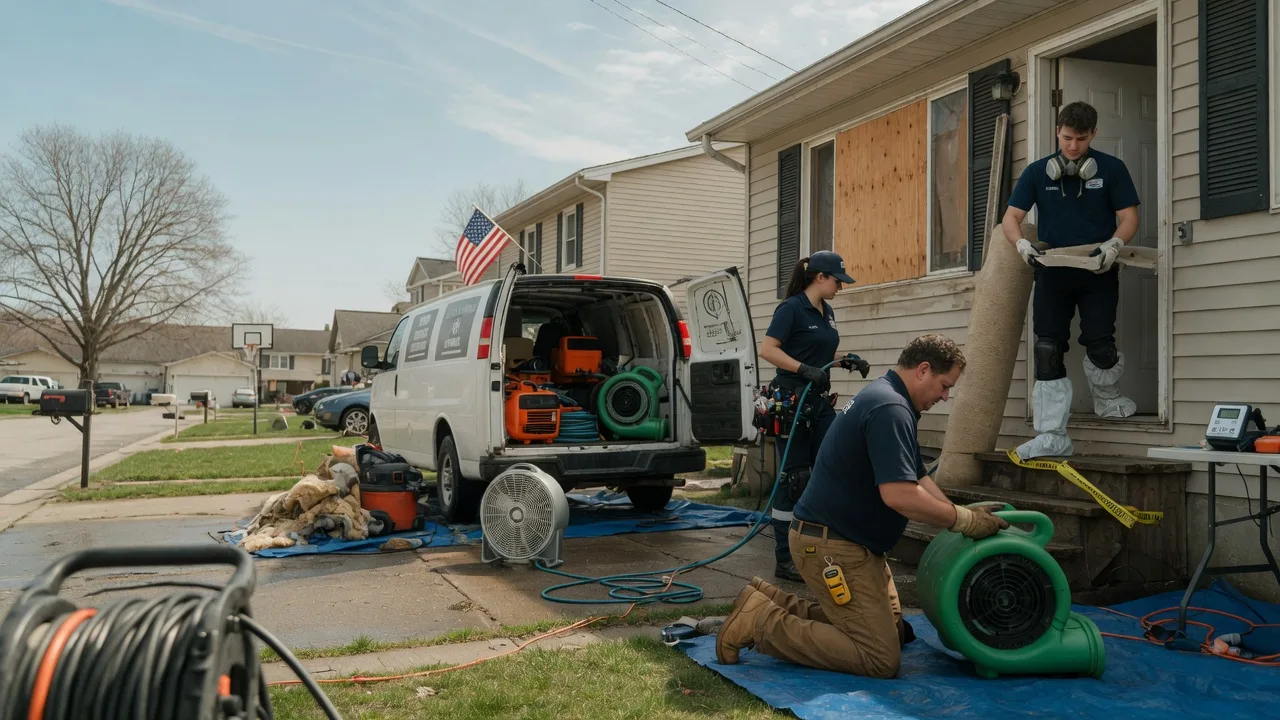 Water Damage Restoration in Minooka, IL near me